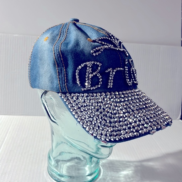 BRIDE bling denim ball cap - Picture 4 of 6